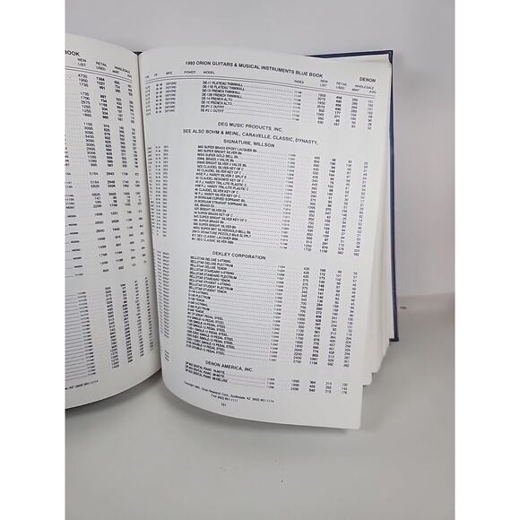 Orion Blue Book For Guitars And Other Musical Instruments Vintage Price Guide - Picture 4 of 7